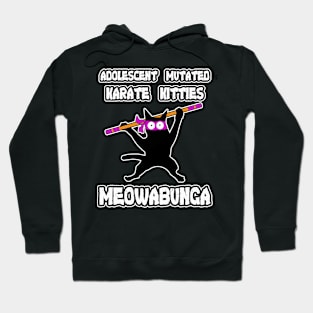 Adolescent Mutated Karate Kitties Purple Hoodie